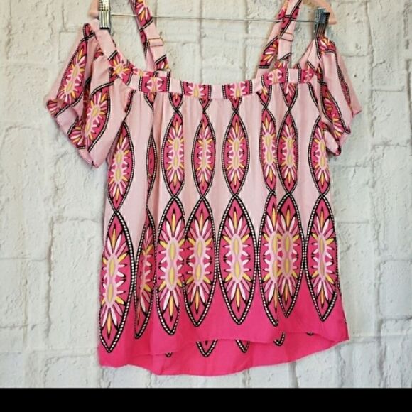 KAARI BLUE Cold-shoulder Boho Top XS - Picture 8 of 10